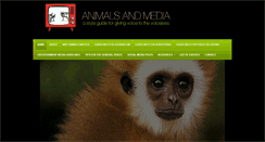 Desktop Screenshot of animalsandmedia.org