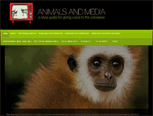 Tablet Screenshot of animalsandmedia.org